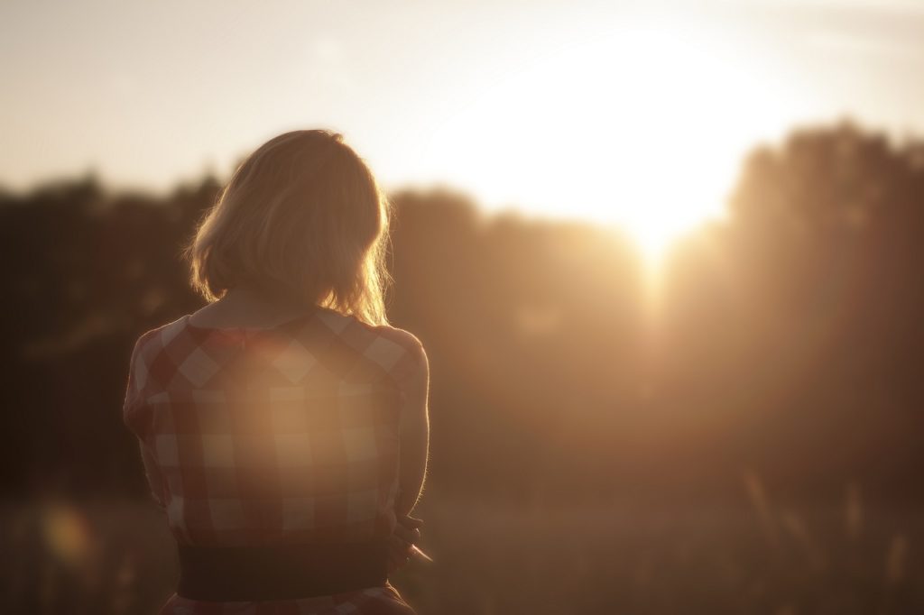 Young woman outside