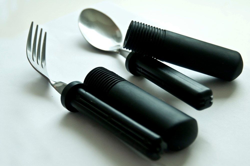 A selection of adaptive utensils