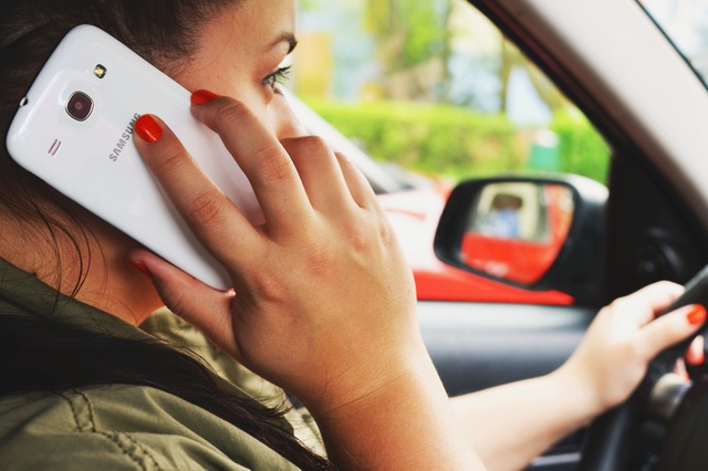 Woman talking on the phone