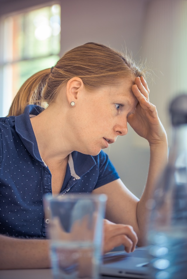 Stressed woman