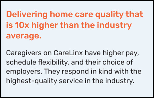 Details about what CareLinx offers and some of the service's goals