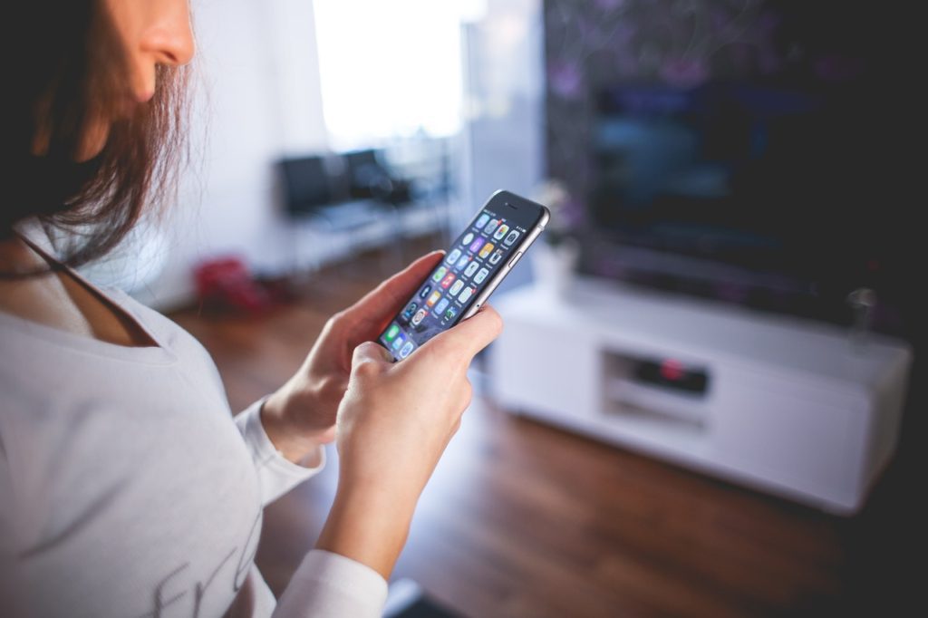 Woman with a cell phone