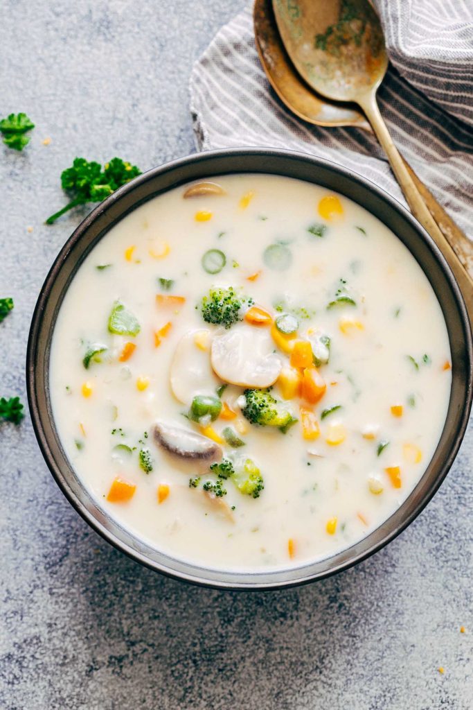 Homemade Creamy Vegetable Soup