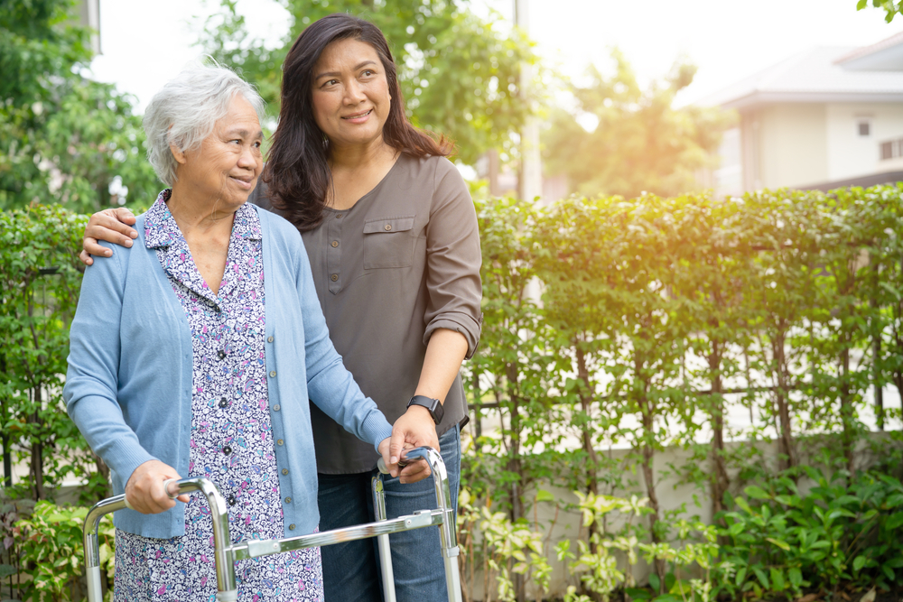 Two women demonstrating the idea of resilience in caregiving