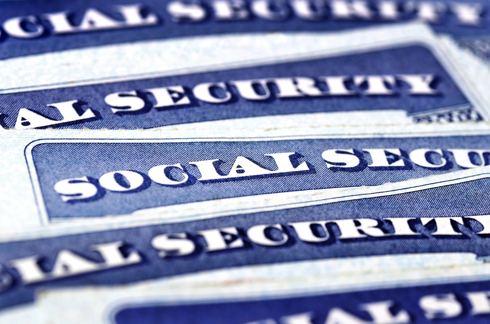 A selection of social security cards