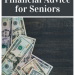 American money against a black background, highlighting the idea of financial advice for seniors
