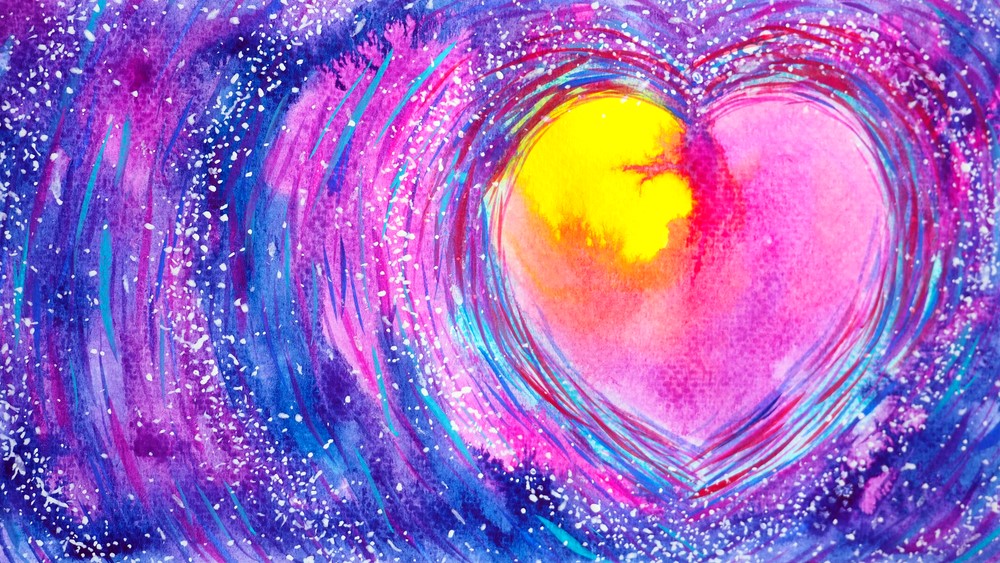 An illustration of a heart, highlighting the idea of holistic mental health