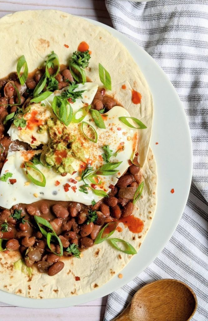 Huevos Rancheros with Pinto Beans