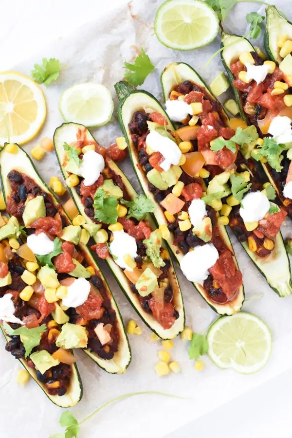 Vegan Stuffed Zucchini Boats from The Conscious Plant Kitchen