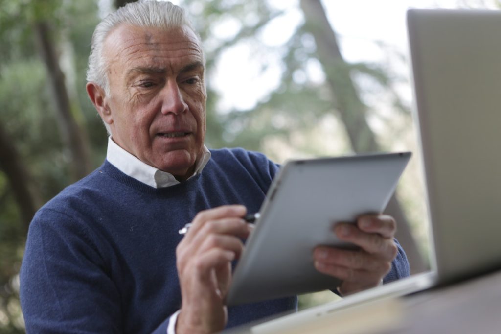 Using a tablet for therapy