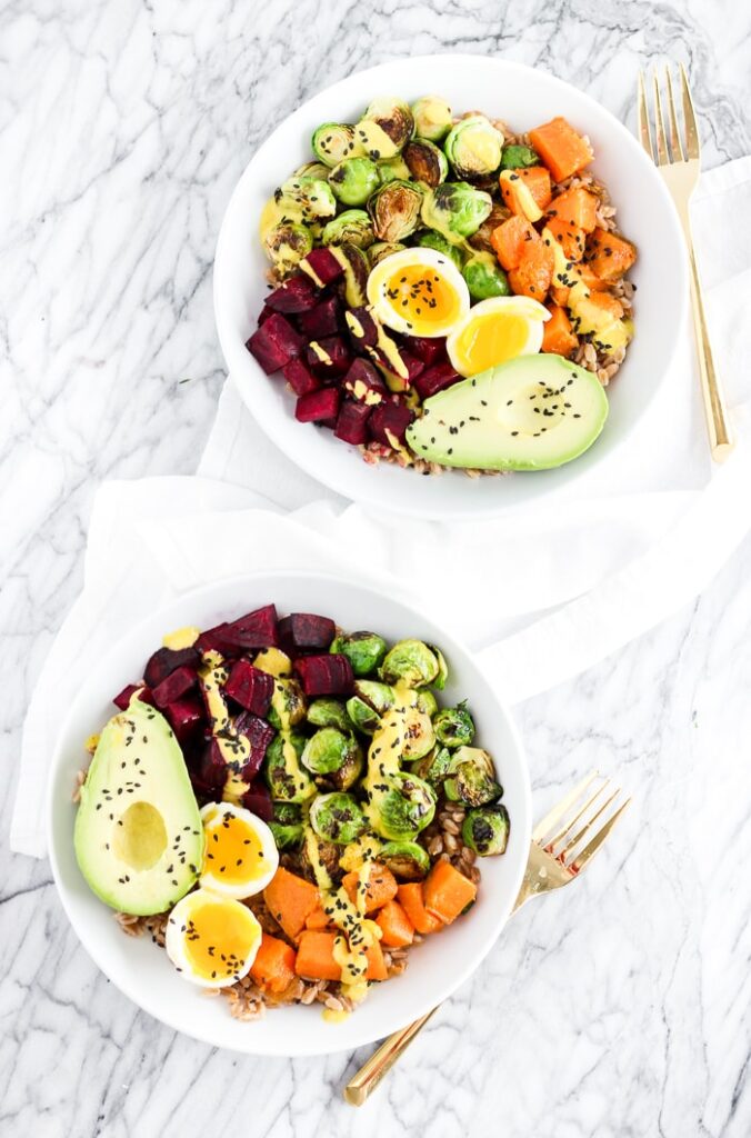 Vegetarian Rainbow Buddha Bowl from Lively Table