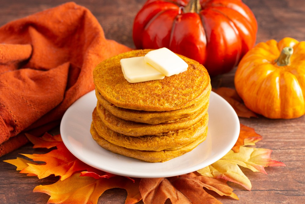 Pumpkin pancakes with pumpkin