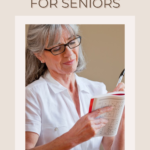 A woman doing sodoku, highlighting the idea of activity books for seniors