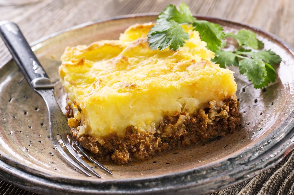 Shepherd's pie on a plate