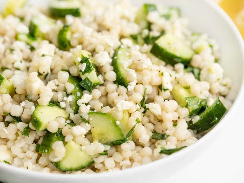 Lemony Cucumber Couscous