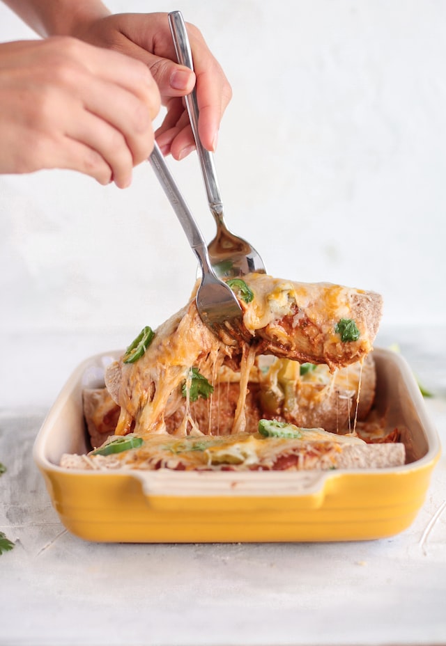 Enchiladas de Calabaza y Carne de Res  