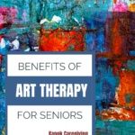 A brightly colored piece of art, looking at the benefits of art therapy for seniors