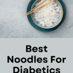 A black bowl containing low carb noodles that diabetics can enjoy