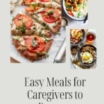 A pizza that has been cut into pizza, highlighting easy meals that caregivers can make