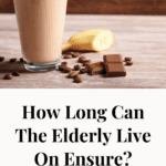 A chocolate and banana protein shake, highlighting the question of whether seniors can survive on Ensure