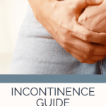 Someone holding their hands in front of their crotch, highlighting the idea of incontinence