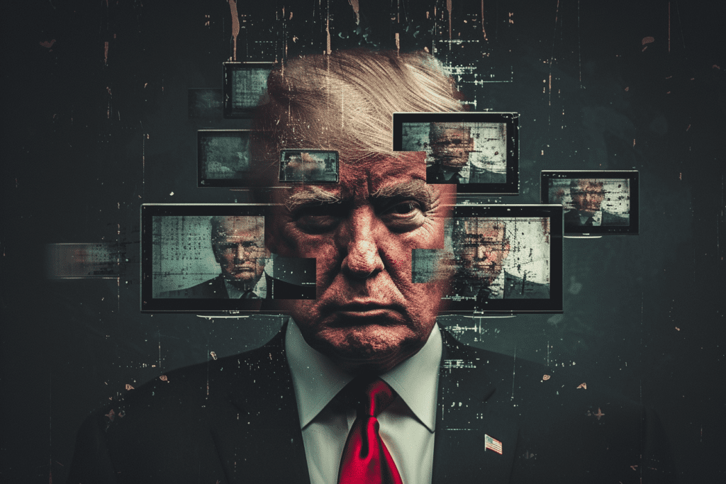 An AI image of Trump, highlighting the idea of deepfakes