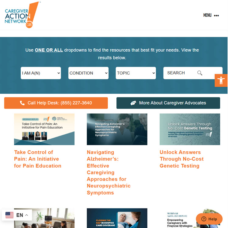 Caregiver Action Network Video Library
