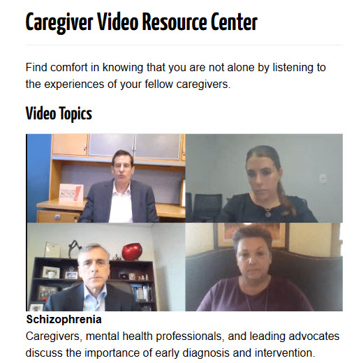 Caregiver Video Resource Center first video