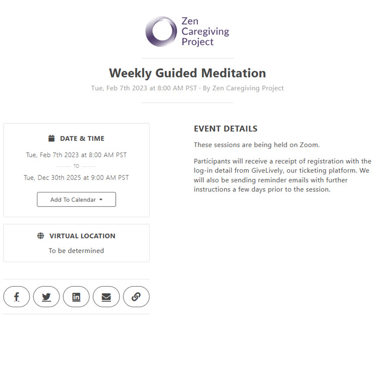 Weekly Guided Meditation