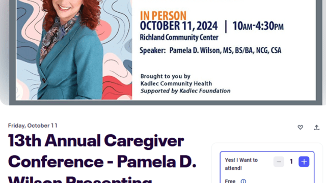 13th Annual Caregiver Conference - Pamela D. Wilson Presenting