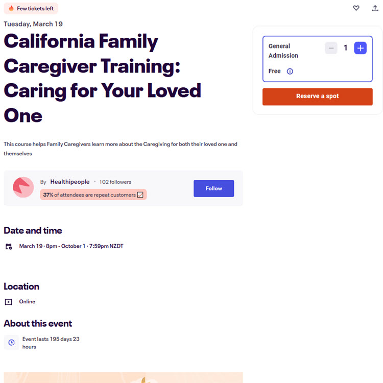 California Family Caregiver Training Caring for Your Loved One