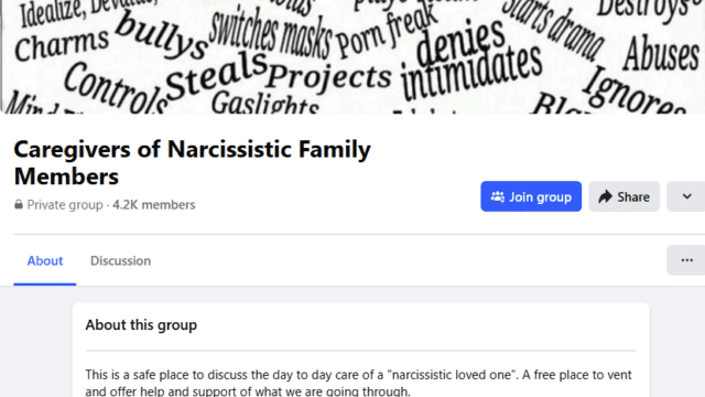 Caregivers of Narcissistic Family Members