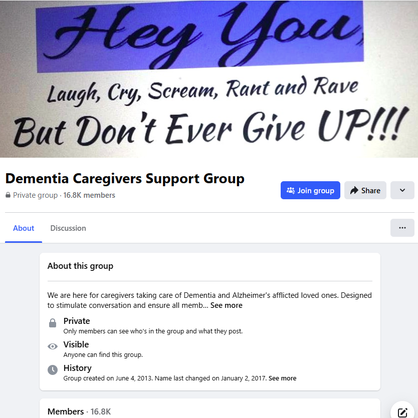 Dementia Caregiver Support Group