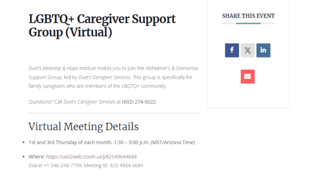 LGBTQ+ Caregiver Support