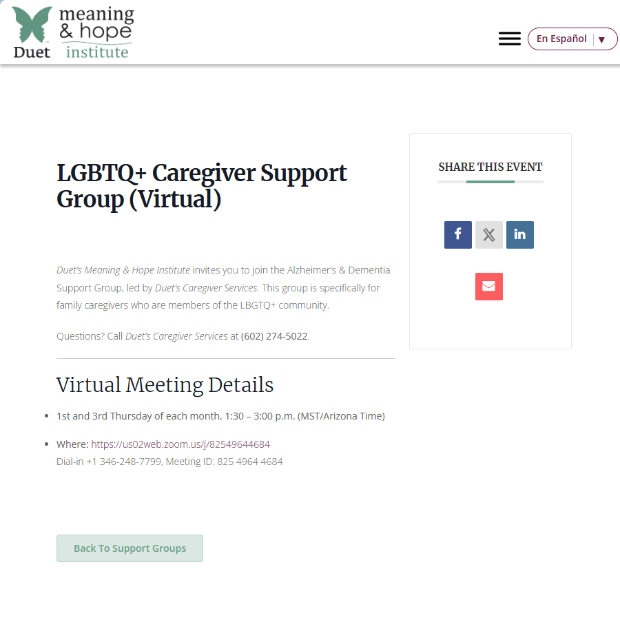 LGBTQ+ Caregiver Support