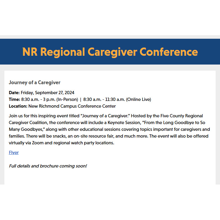 NR Regional Caregiver Conference