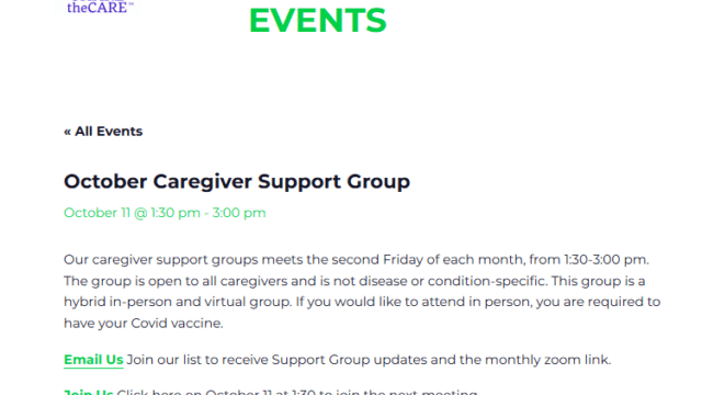 October Support Group