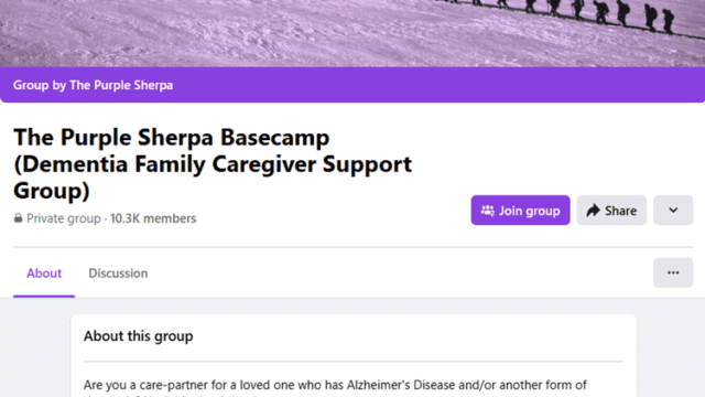 The Purple Sherpa Basecamp (Dementia Family Caregiver Support Group)