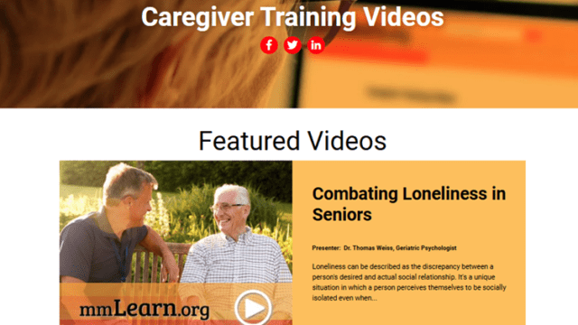 mmLearn Caregiver Training Videos