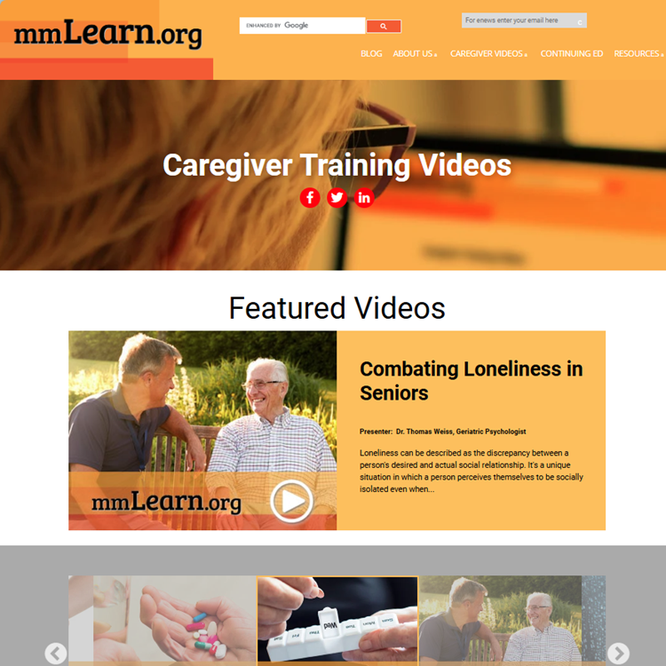 mmLearn Caregiver Training Videos