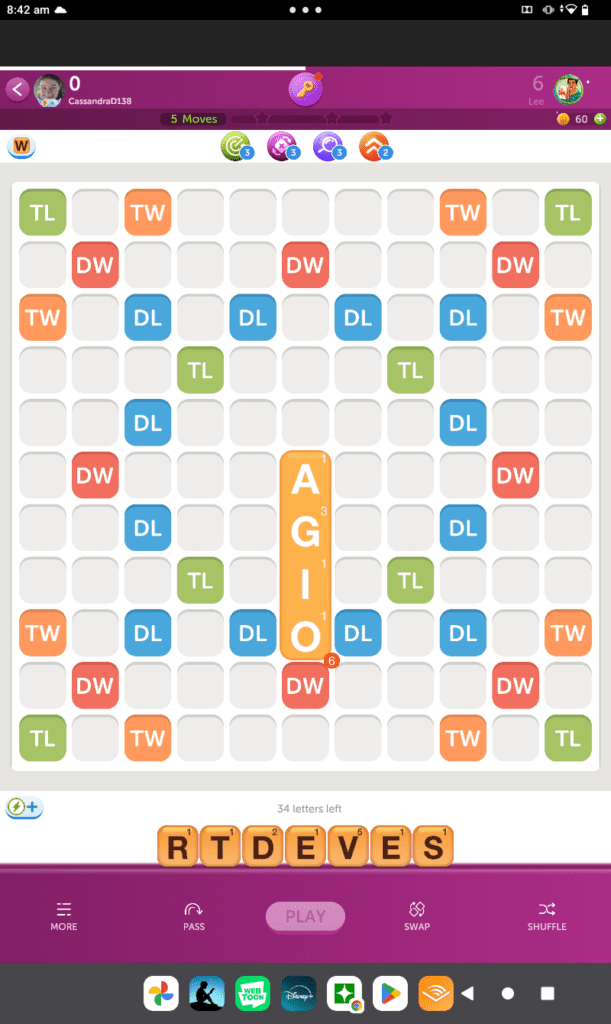 Playing Words with Friends