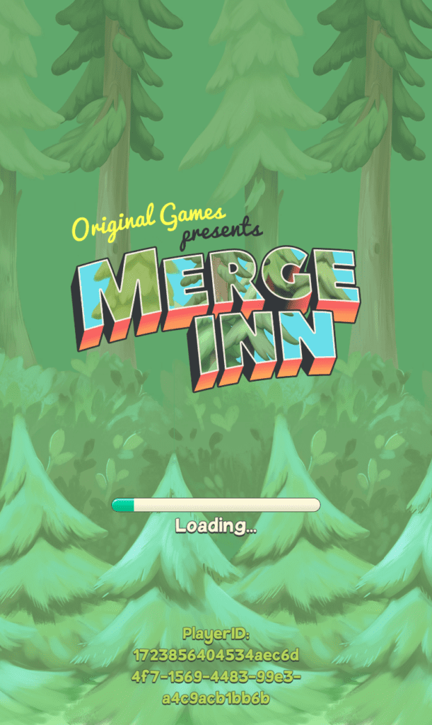 The loading screen for Merge Inn