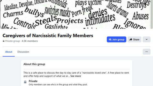 Caregivers of Narcissistic Family Members