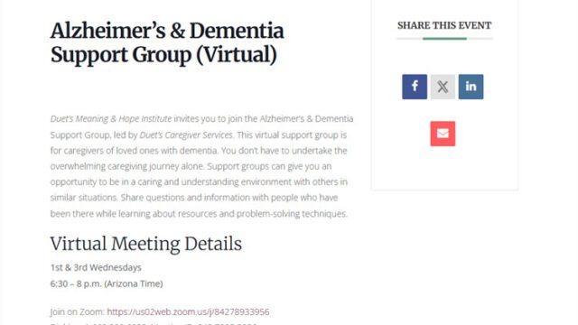 Meaning and Hope Support Group Wednesday