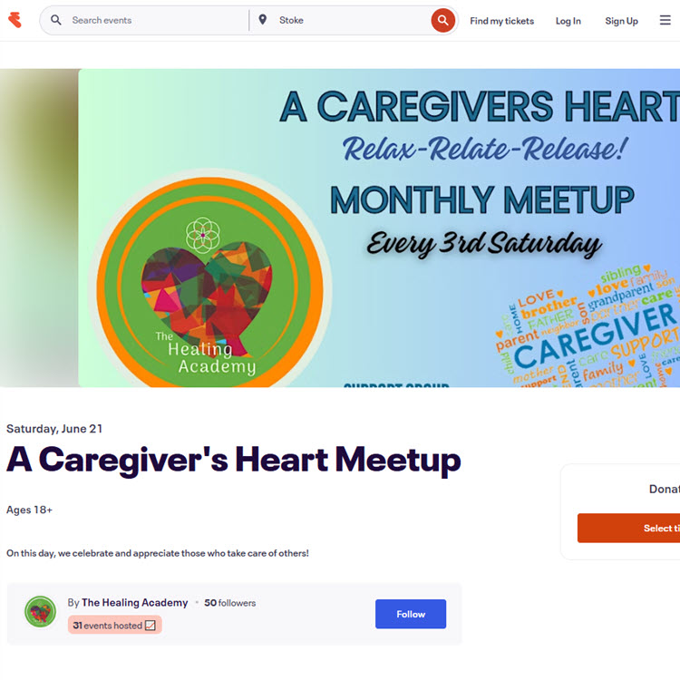 A Caregiver's Heart Meetup