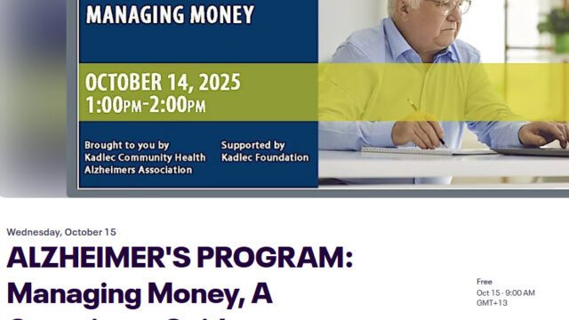 Alzheimer’s Education Managing Money, a Caregivers Guide
