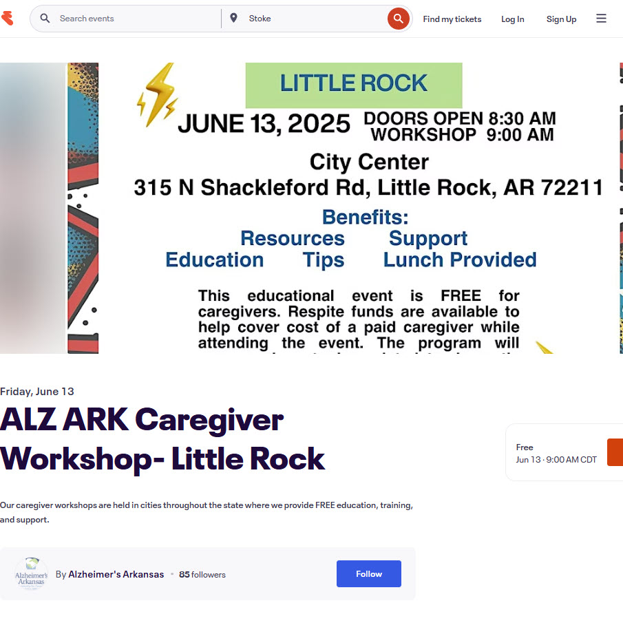 Caregiver Workshop Little Rock