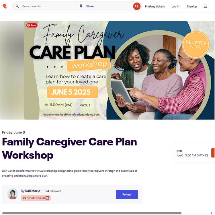 Family Care Plan Workshop