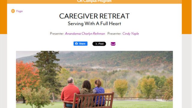 Kripalu Caregiver Retreat