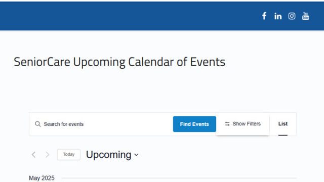 SeniorCare Upcoming Events